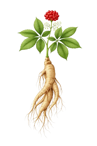Panax ginseng — raíz adaptógena tradicional